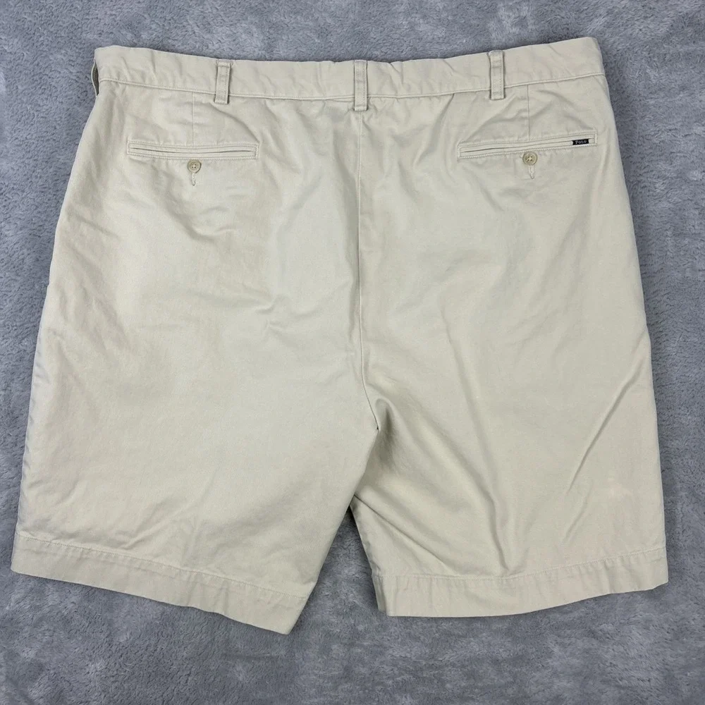 Polo Ralph Lauren Chino Shorts Mens 44B Classic Polo Chino Cotton Khaki 9